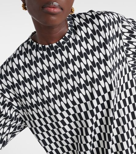 Robe t-shirt en coton à carreaux - Dries Van Noten - Modalova