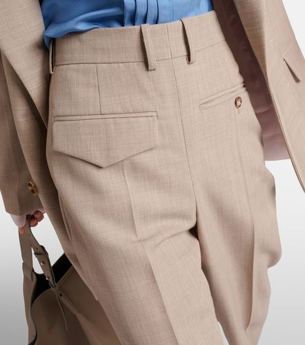 Pantalon droit en laine vierge - Victoria Beckham - Modalova