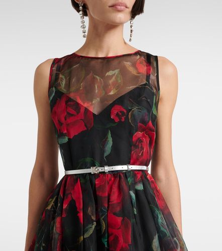 Ceinture DG de 10 mm en cuir métallisé - Dolce&Gabbana - Modalova