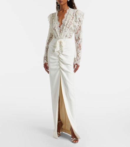 Robe longue en dentelle - Alessandra Rich - Modalova