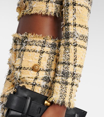 Veste raccourcie en tweed à sequins - Balmain - Modalova