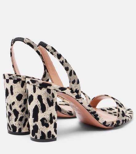 Sandales slingback So Nude 85 en toile - Aquazzura - Modalova