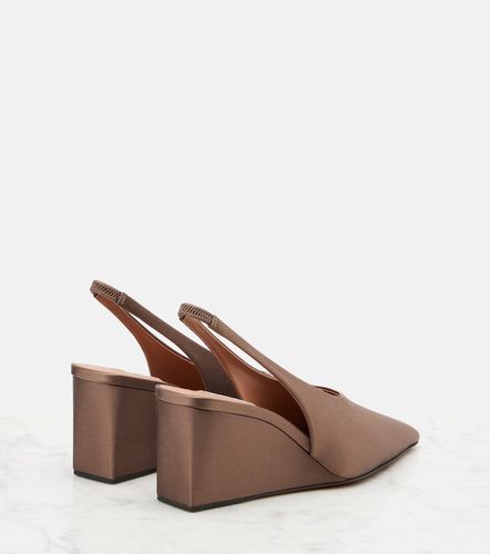 Alaïa Escarpins compensés Cube 75 en satin - Alaia - Modalova