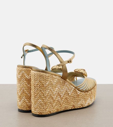 Sandales compensées Cœur Royal en cuir - Valentino Garavani - Modalova