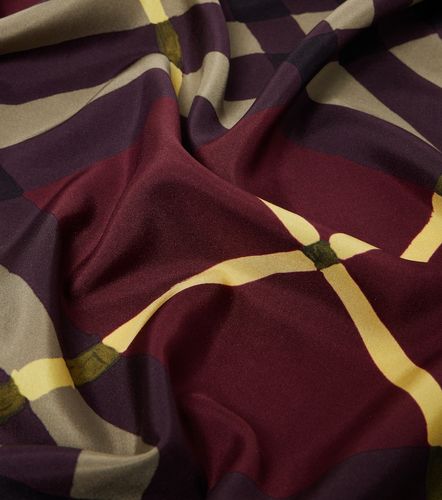 Foulard Check en soie - Burberry - Modalova