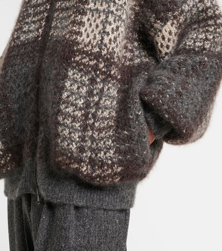 Cardigan en mohair mélangé - Brunello Cucinelli - Modalova