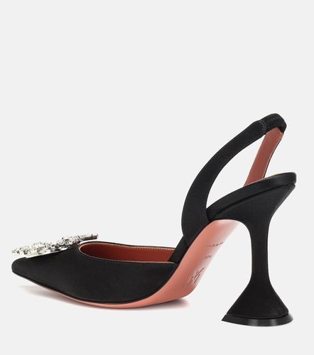 Escarpins slingback Begum en satin - Amina Muaddi - Modalova