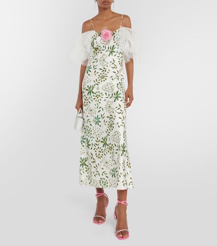 Rodarte Robe midi en soie à fleurs - Rodarte - Modalova