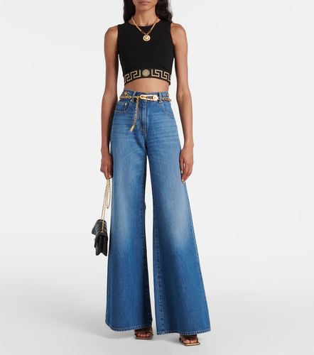 Versace Top cropped Greca Border - Versace - Modalova