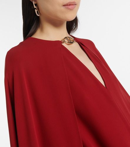Robe Cady Couture en soie à cape - Valentino - Modalova