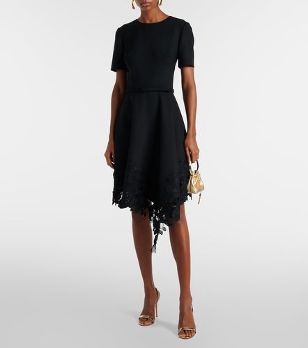 Robe midi asymétrique en laine mélangée - Oscar de la Renta - Modalova