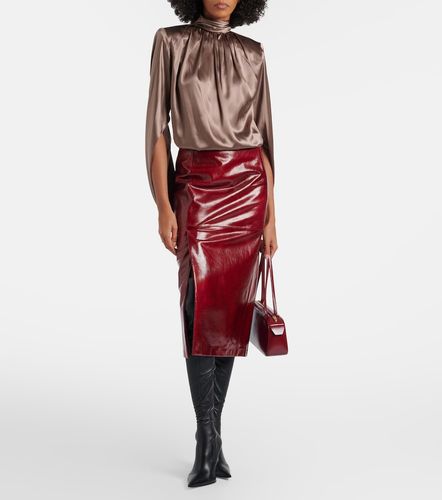 Top en satin de soie mélangé - Mugler - Modalova