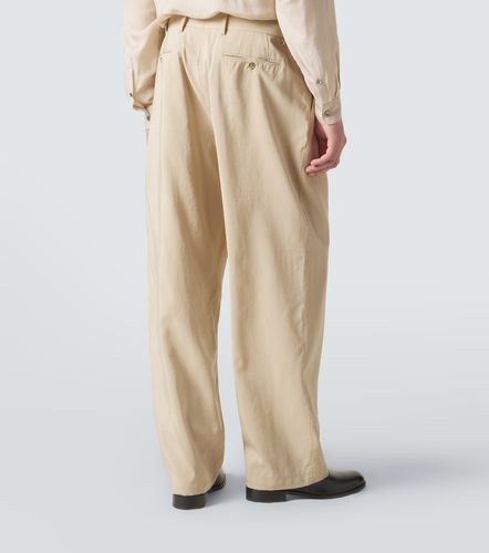 Pantalon droit Archivio en soie mélangée - Giorgio Armani - Modalova