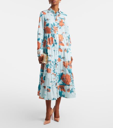 Robe chemise en coton à fleurs - Erdem - Modalova