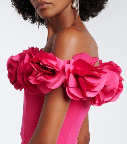 Robe longue Odetta à épaules dénudées et appliqués floraux - Rebecca Vallance - Modalova