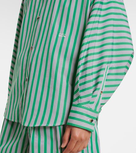 Chemise Double L rayée en popeline de coton - Loewe - Modalova