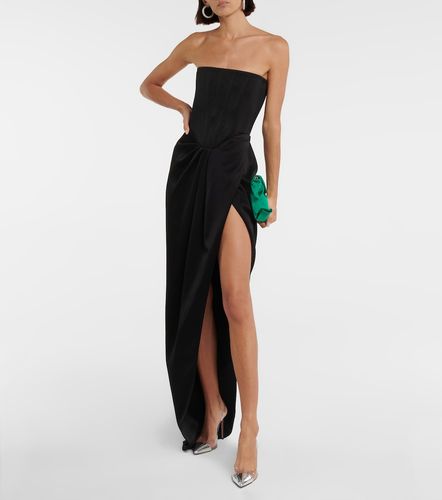 Robe longue Ledger en satin - Alex Perry - Modalova