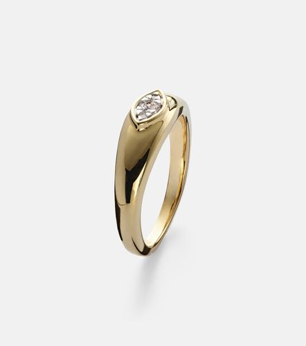 Bague Muse en or 10 ct et diamants - Stone and Strand - Modalova