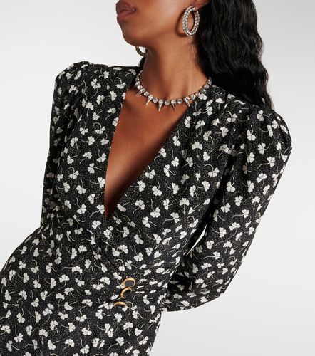 Robe midi en soie à imprimé - Alessandra Rich - Modalova