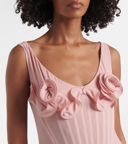 Robe en soie mélangée à fleurs - Magda Butrym - Modalova
