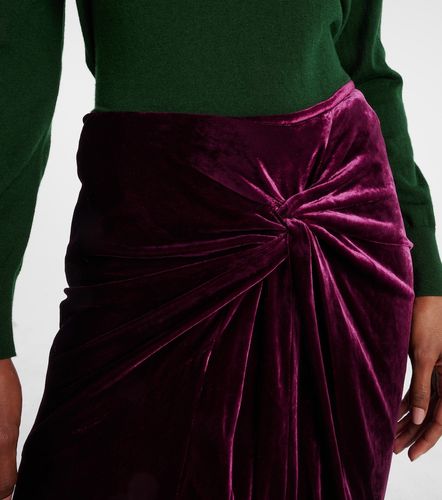 Jupe midi en velours - Dries Van Noten - Modalova