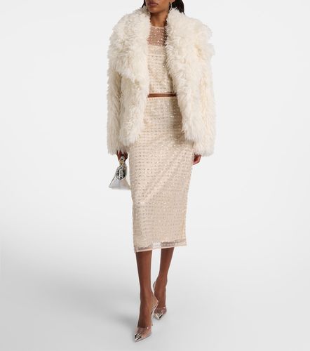 Jupe midi Ciara en tulle à ornements - Staud - Modalova
