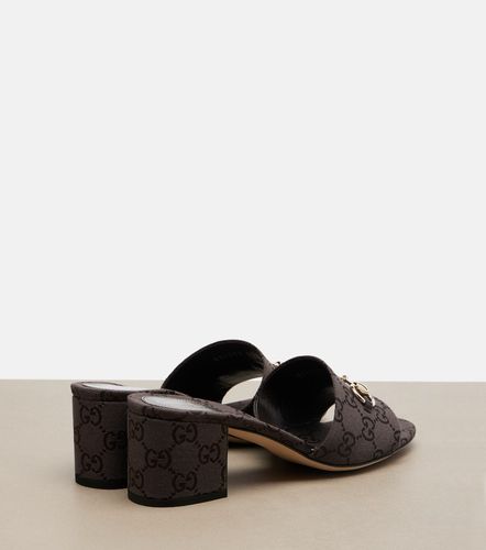 Gucci Mules Horsebit en toile GG - Gucci - Modalova