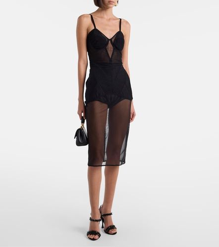 Robe midi transparente - Dolce&Gabbana - Modalova