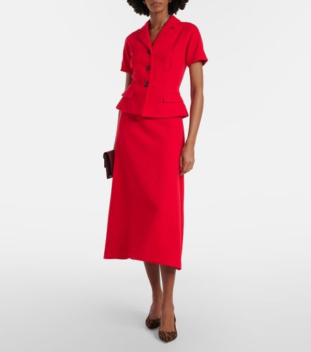 Robe midi Alexina en crêpe de laine - Emilia Wickstead - Modalova