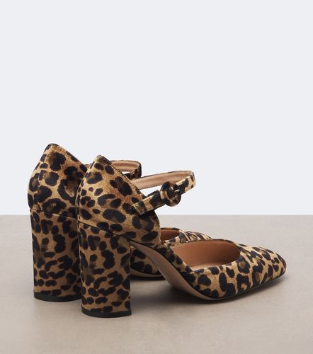 Escarpins en velours à motif léopard - Gianvito Rossi - Modalova