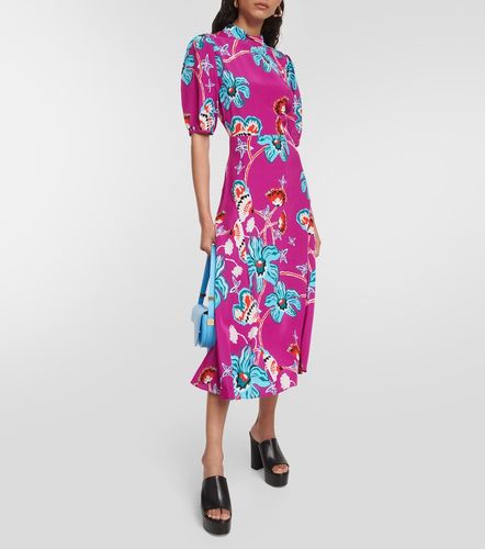 Robe midi Nella à fleurs - Diane von Furstenberg - Modalova