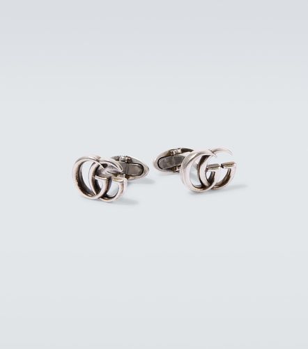 Boutons de manchette GG en argent sterling - Gucci - Modalova