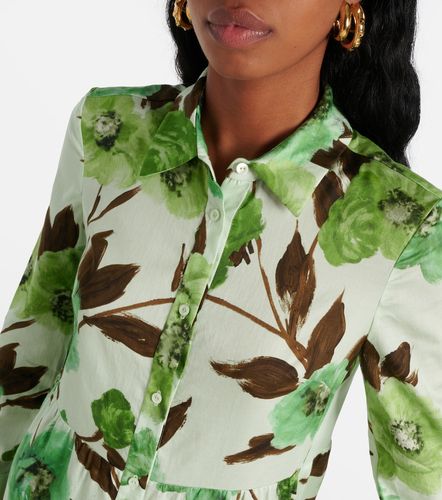 Robe chemise en coton à motif floral - Erdem - Modalova