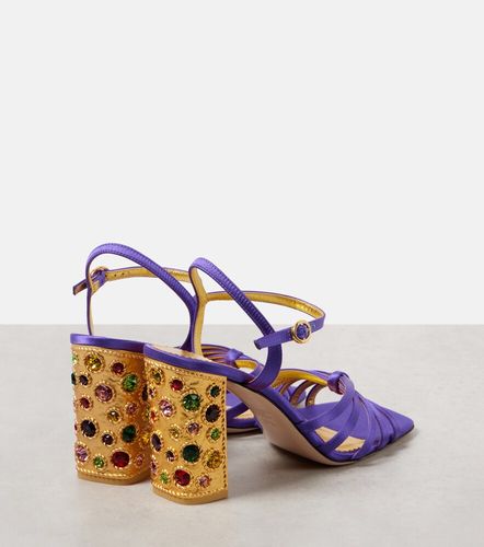 Sandales Preshoes 90 en satin à ornements - Valentino Garavani - Modalova