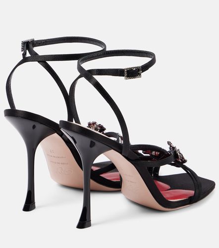 Sandales I Love Vivier Flower 100 en satin - Roger Vivier - Modalova