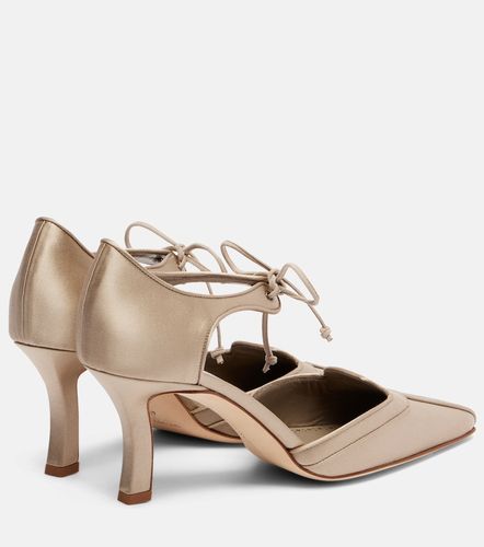 Escarpins Orata 70 en satin - Manolo Blahnik - Modalova