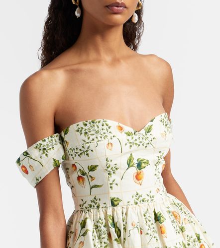 Robe Poesia en lin à encolure bardot - Agua by Agua Bendita - Modalova
