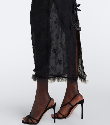 Robe longue en dentelle - Alessandra Rich - Modalova