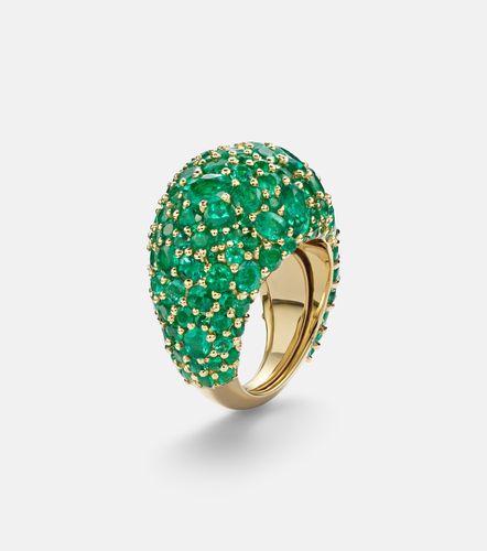 Bague Earth Dome en or 18 ct et émeraudes - Octavia Elizabeth - Modalova