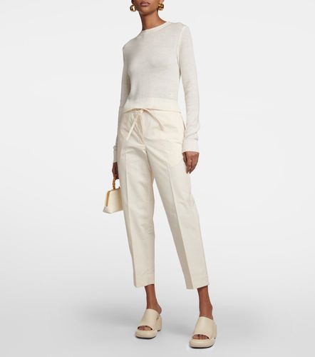 Pantalon à taille haute en coton - Jil Sander - Modalova