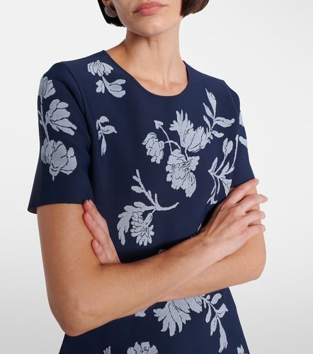 Robe midi en jacquard à fleurs - Carolina Herrera - Modalova