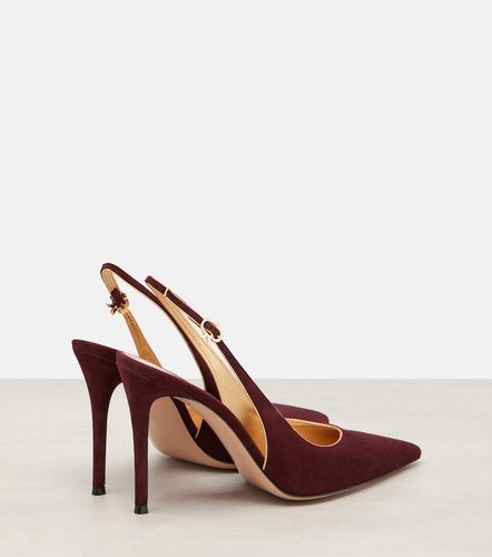 Escarpins slingback Ribbon Sling 95 en daim - Gianvito Rossi - Modalova