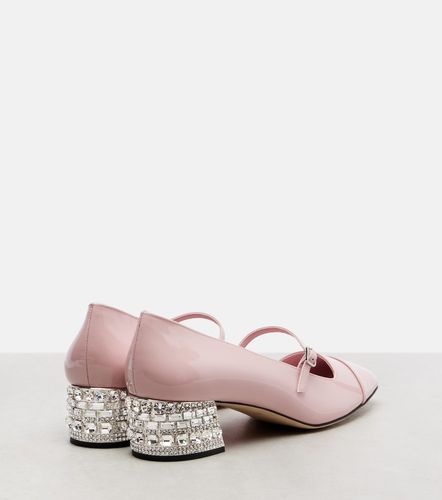 Escarpins Elisa 45 en cuir verni à ornements - Jimmy Choo - Modalova
