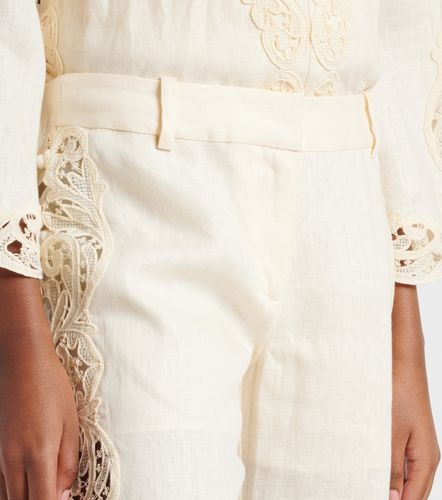 Pantalon évasé Awaken brodé en lin - Zimmermann - Modalova