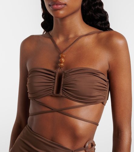 Haut de bikini à perles fantaisie - Magda Butrym - Modalova
