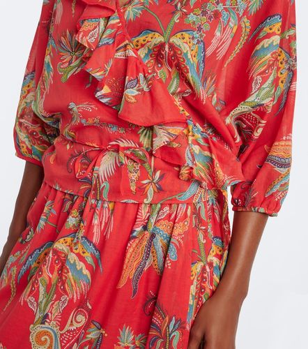 Top portefeuille en coton à fleurs - Etro - Modalova