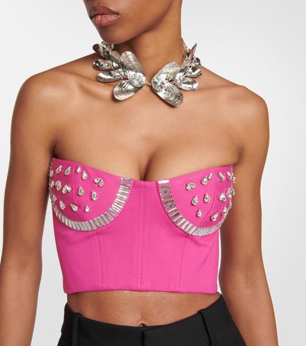 Area Top bustier à cristaux - Area - Modalova