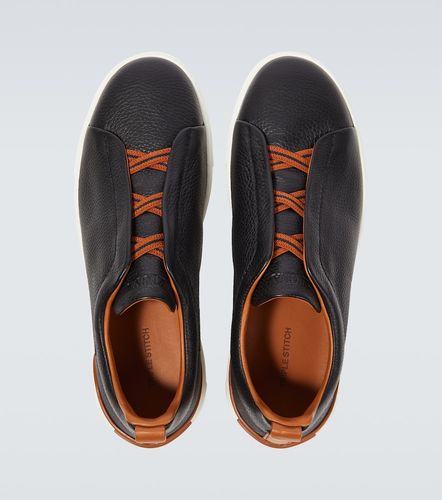 Zegna Baskets Triple Stitch en cuir - Zegna - Modalova
