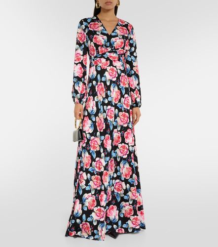 Robe longue Monika en satin - Diane von Furstenberg - Modalova