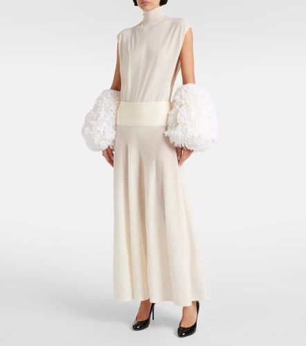 Alaïa Jupe longue taille basse en laine vierge - Alaia - Modalova